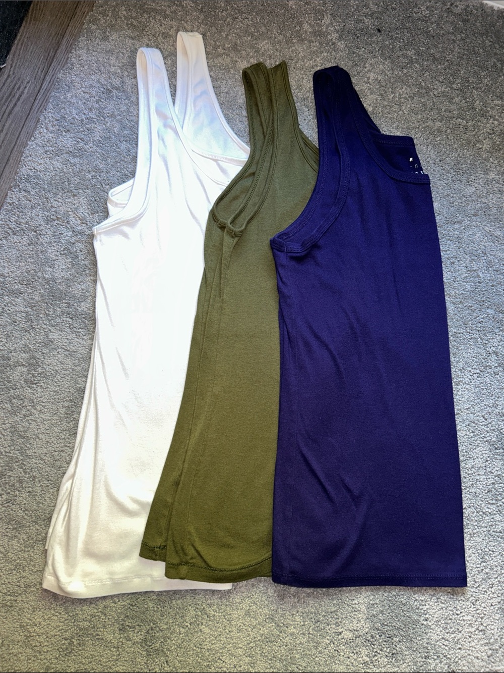 Women’s Tank Top Set- White, Olive, Purple